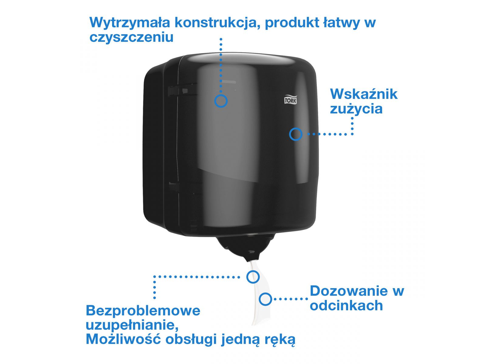 Dozownik M4 TORK REFLEX 473191 CZARNY
